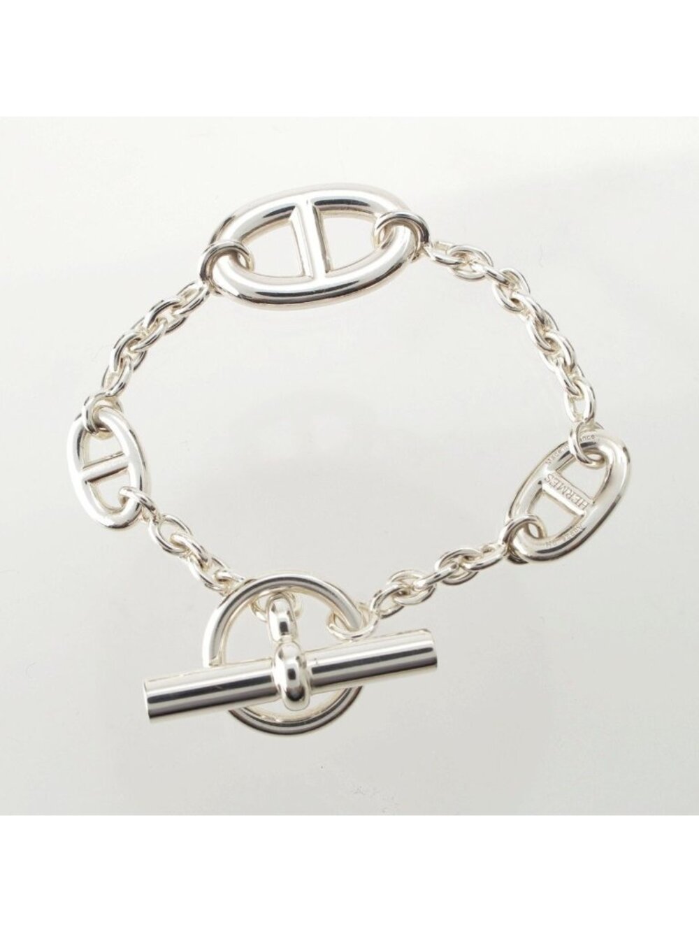 Hermes Chaine D'ancre Farandole D Ancre Bracelet Silver
